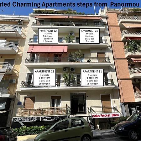 4 Newly Renovated Charming Apartments Steps From Panormou Metro Station Athen Eksteriør bilde
